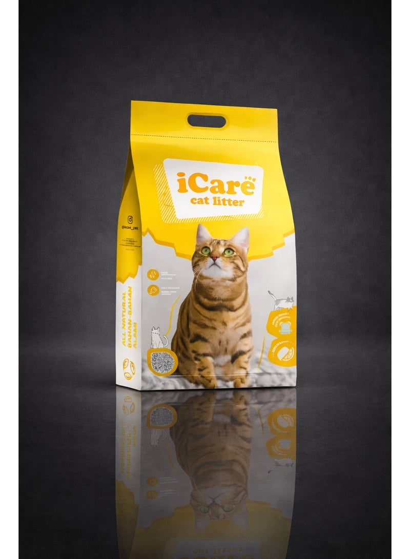 iCare Bentonite Cat Litter - Lemon Flavour - 10L - Image 4